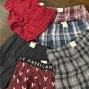 American Eagle Outfitters Red and Black Boxers Comfortable Underwear